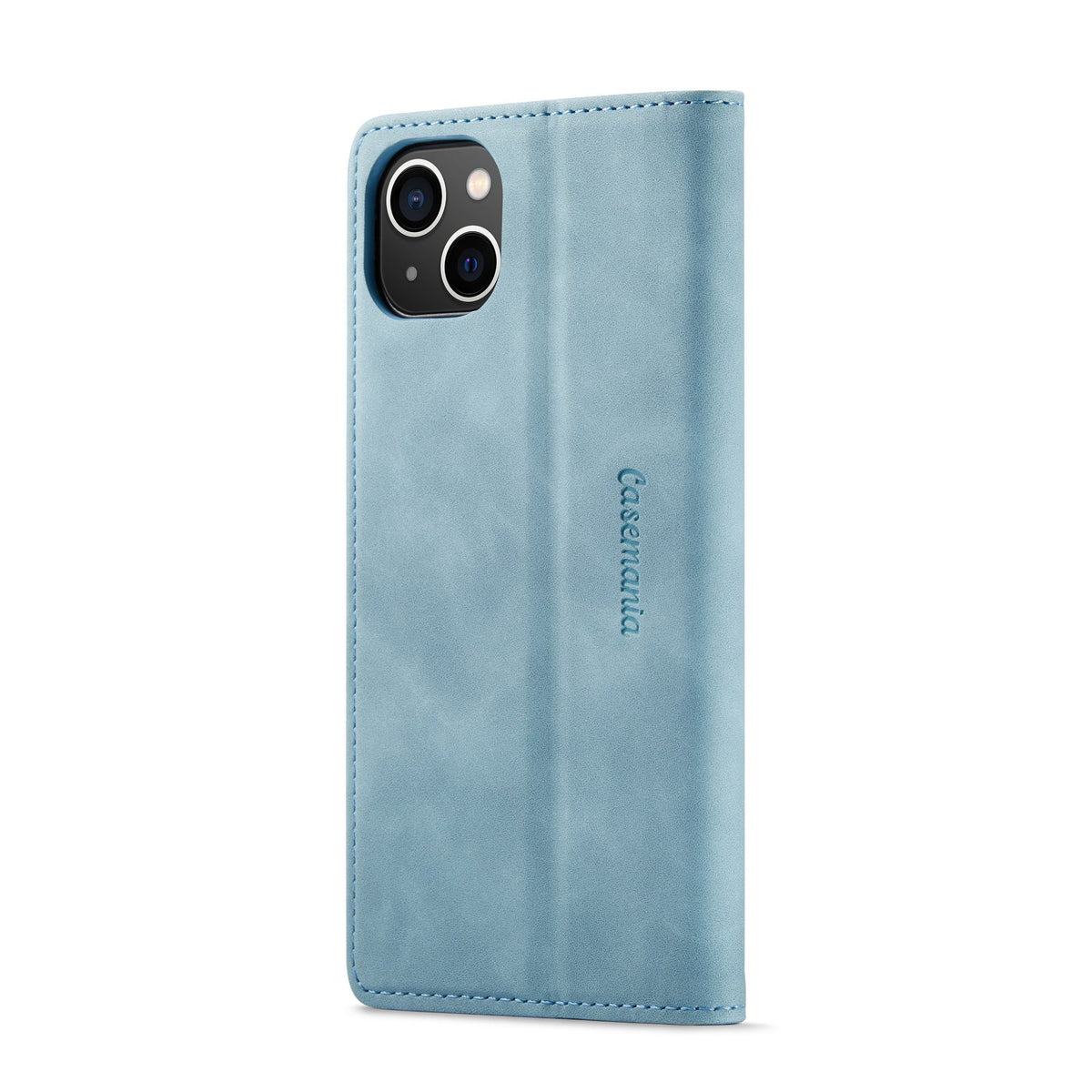 Apple iPhone 15 Hoesje - Aqua Blue - Dunne Bookcase