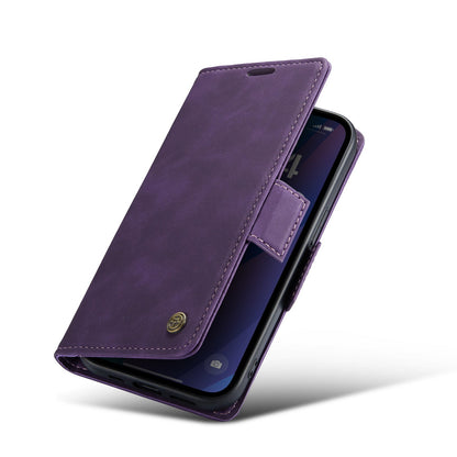Apple iPhone 15 Hülle - Dark Purple - Portemonnaie-MagSafe-Klapphülle mit Kartenfach