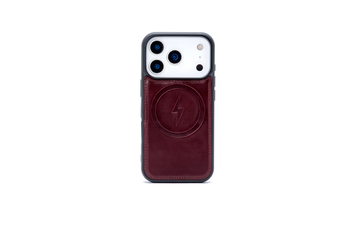 Apple iPhone 18 Pro Max Hoesje - Burgundy Red - Echt Leren 2 in 1 MagSafe Bookcase