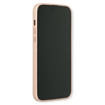 Apple iPhone 15 Plus Hoesje - Roze - Siliconen Marmer MagSafe Back Cover