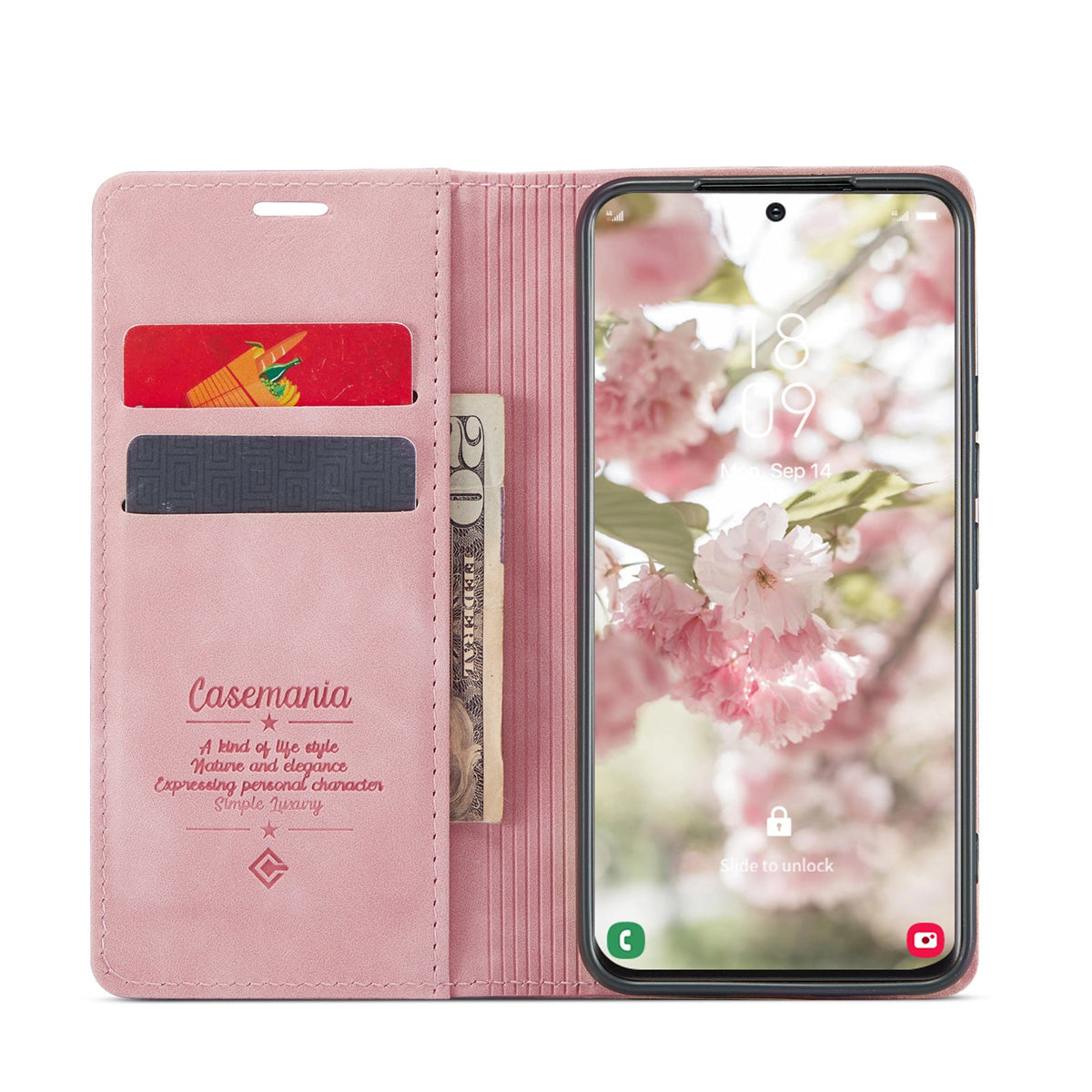 Samsung Galaxy S24 Plus Hoesje - Pale Pink - Dunne Bookcase