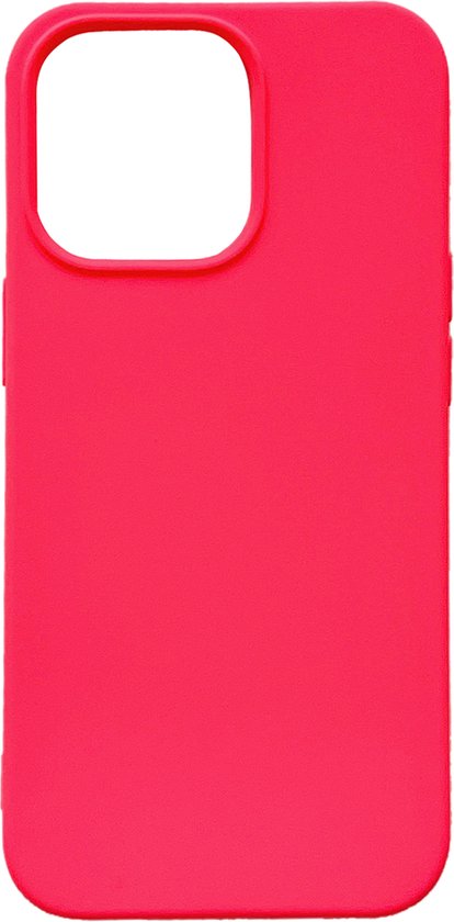 Coque iPhone 13 Pro - Rose Néon - Étui arrière en silicone résistant