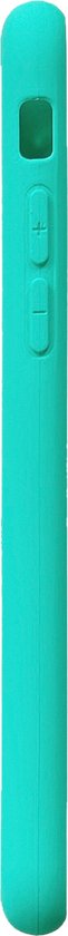 Apple iPhone SE (2020) Hoesje - Turquoise - Matte Siliconen Back Cover