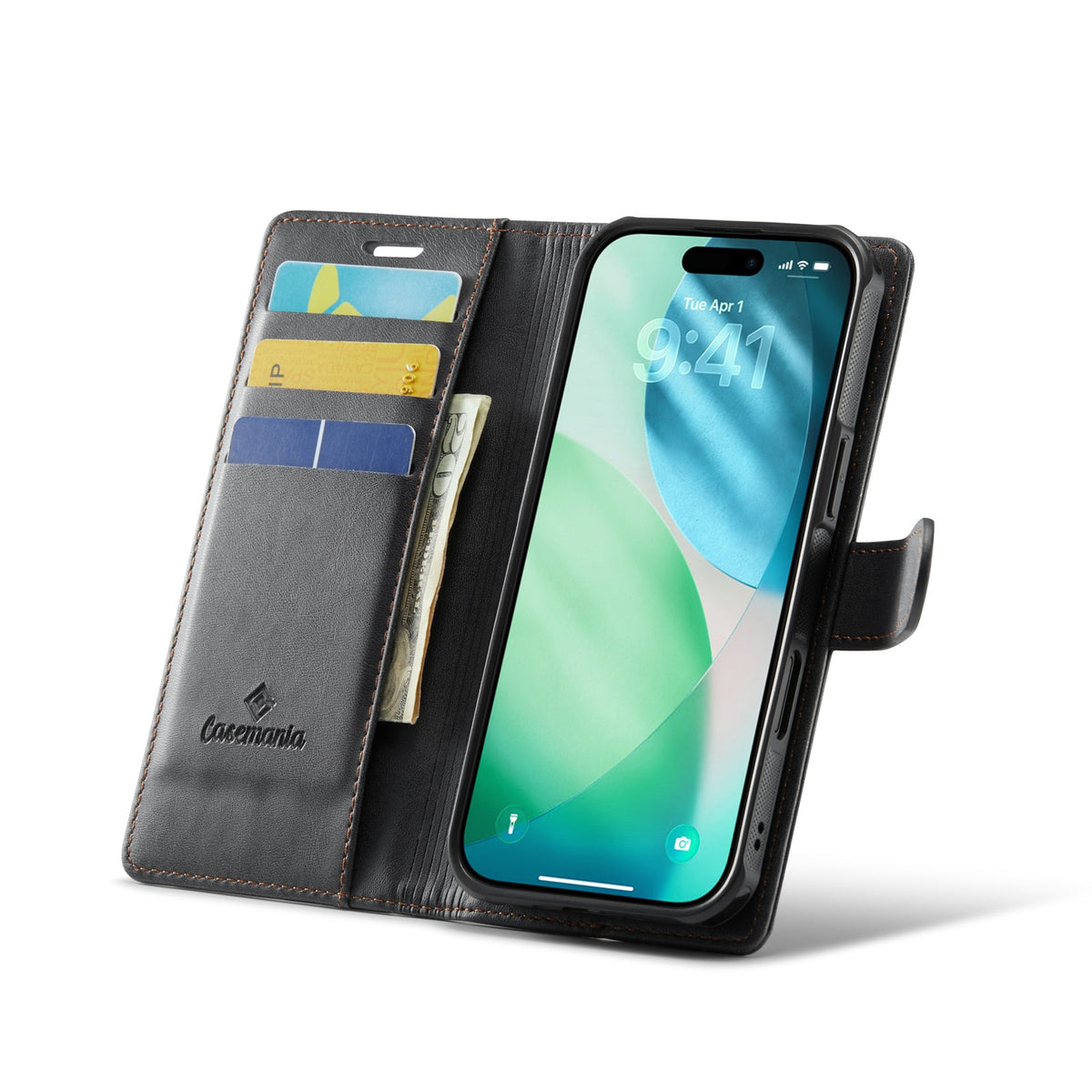 Apple iPhone Air Case - Charcoal Gray - Luxury 2-in-1 MagSafe Wallet Case