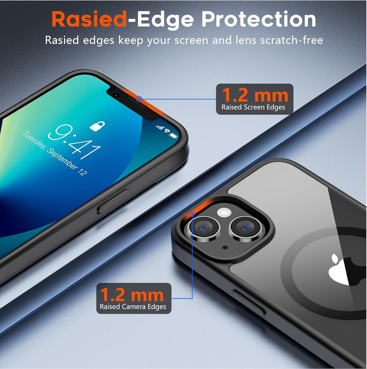 Apple iPhone 15 Hoesje - Zwart - Bumper MagSafe Back Cover