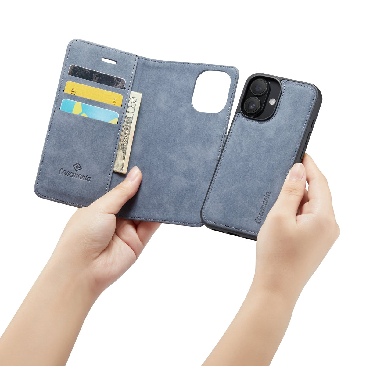 Apple iPhone 16 Case - Shadow Gray - 2-in-1 Wallet Case
