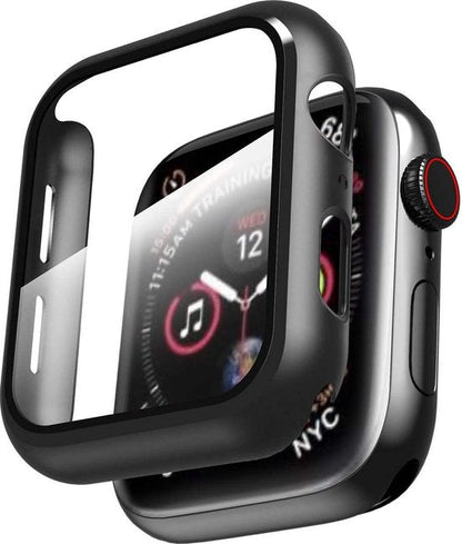 Apple Watch Series 3 (38mm) Smartwatch Screenprotector - Tempered Glass Zwart - 1 Stuk