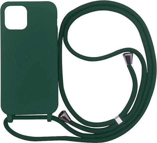 Apple iPhone 11 Hülle - Grün - Silikon-Backcover mit Handykette