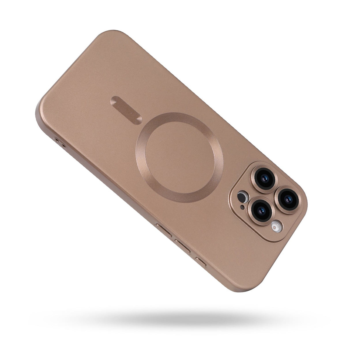 iPhone 16 Pro Max Hoesje - Brons - Matte Siliconen MagSafe Back Cover
