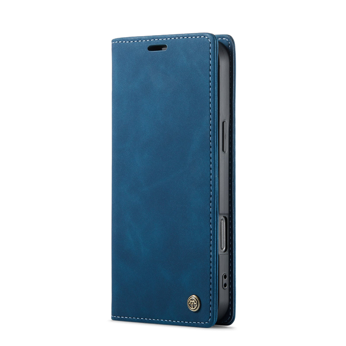 Apple iPhone 16 Pro Max Hoesje - Navy Blue - Dunne Bookcase