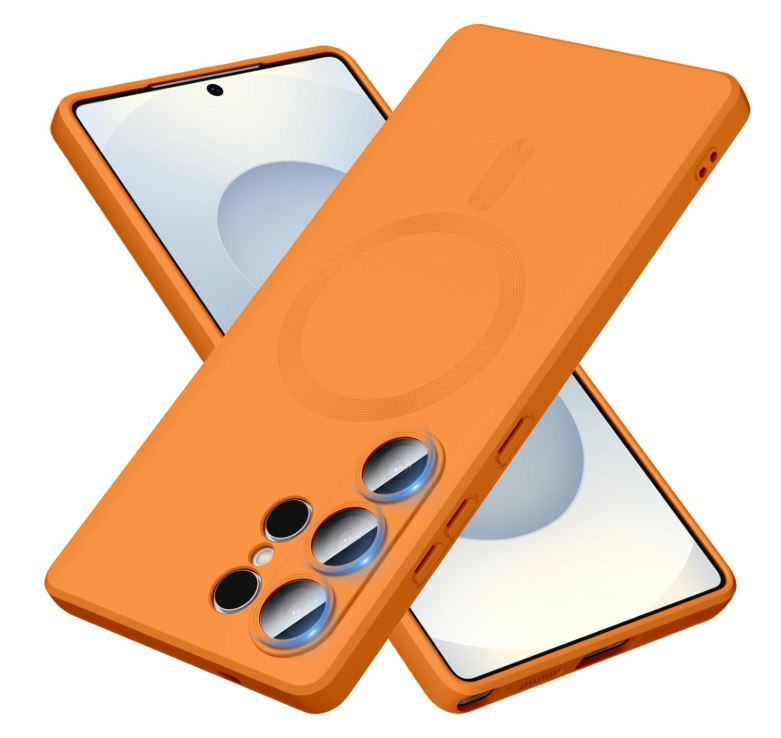 Samsung Galaxy S26 Ultra Hülle - Orange - Matte Silikon MagSafe Backcover