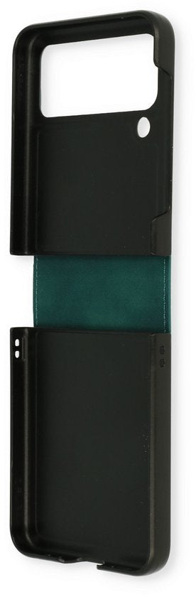 Samsung Galaxy Z Flip 4 Hoesje - Emerald Green - Kunstlederen Back Cover
