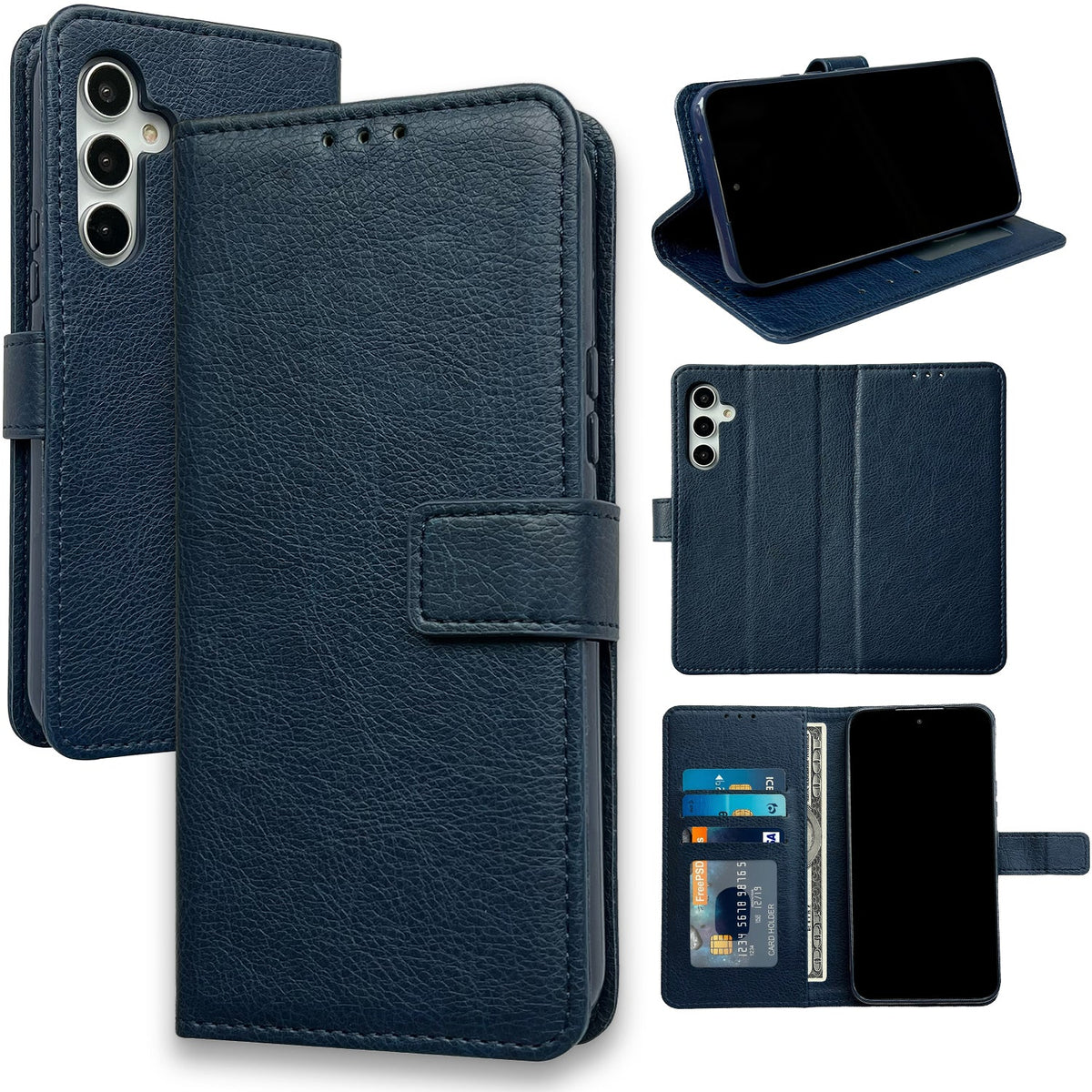 Samsung Galaxy A54 5G Hoesje - Blauw - Bookcase