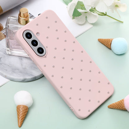 Samsung Galaxy A17 Hoesje - Roze - Hartjes Back Cover