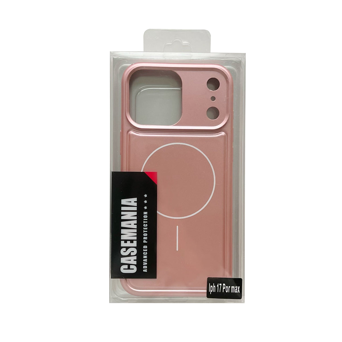 Apple iPhone 17 Pro Max Hoesje - Metallic Roze - Matte Siliconen MagSafe Back Cover