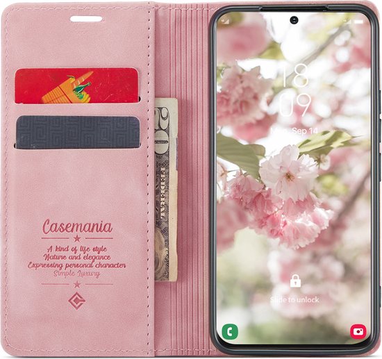 Samsung Galaxy S23 Plus Hoesje - Pale Pink - Dunne Bookcase