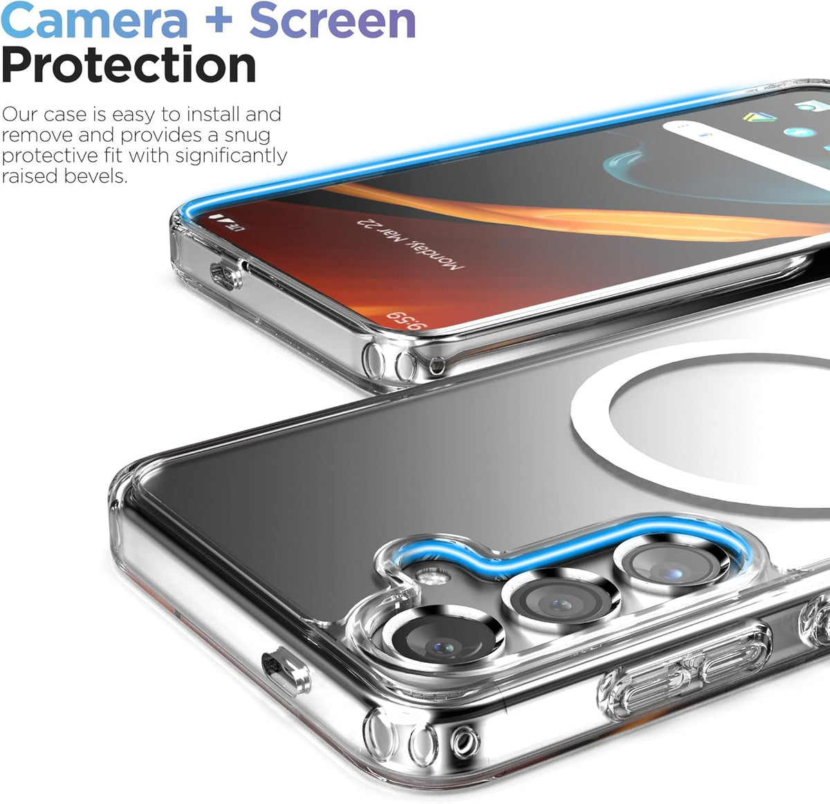 Samsung Galaxy A37 Hoesje - Transparant - CM Anti-Shock MagSafe Back Cover