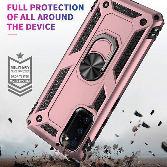 Samsung Galaxy S20 Hoesje - Roségoud - Armor Kickstand Back Cover