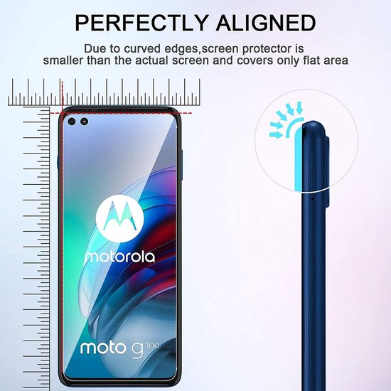 Protecteur d'écran Motorola Moto G100 - Verre trempé - 2 pièces