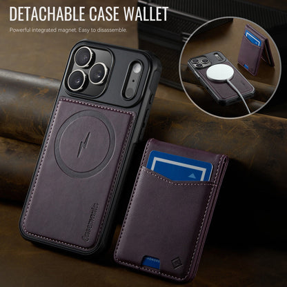 Apple iPhone 17 Pro Case - Dark Purple - MagSafe Back Cover with Card Holder