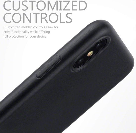 Apple iPhone X/10 Case - Black - Silicone Back Cover