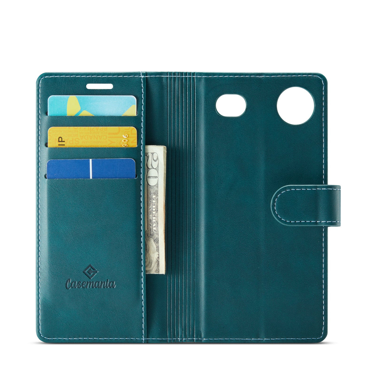 Apple iPhone Air Hoesje - Emerald Green - Luxe 2 in 1 MagSafe Bookcase