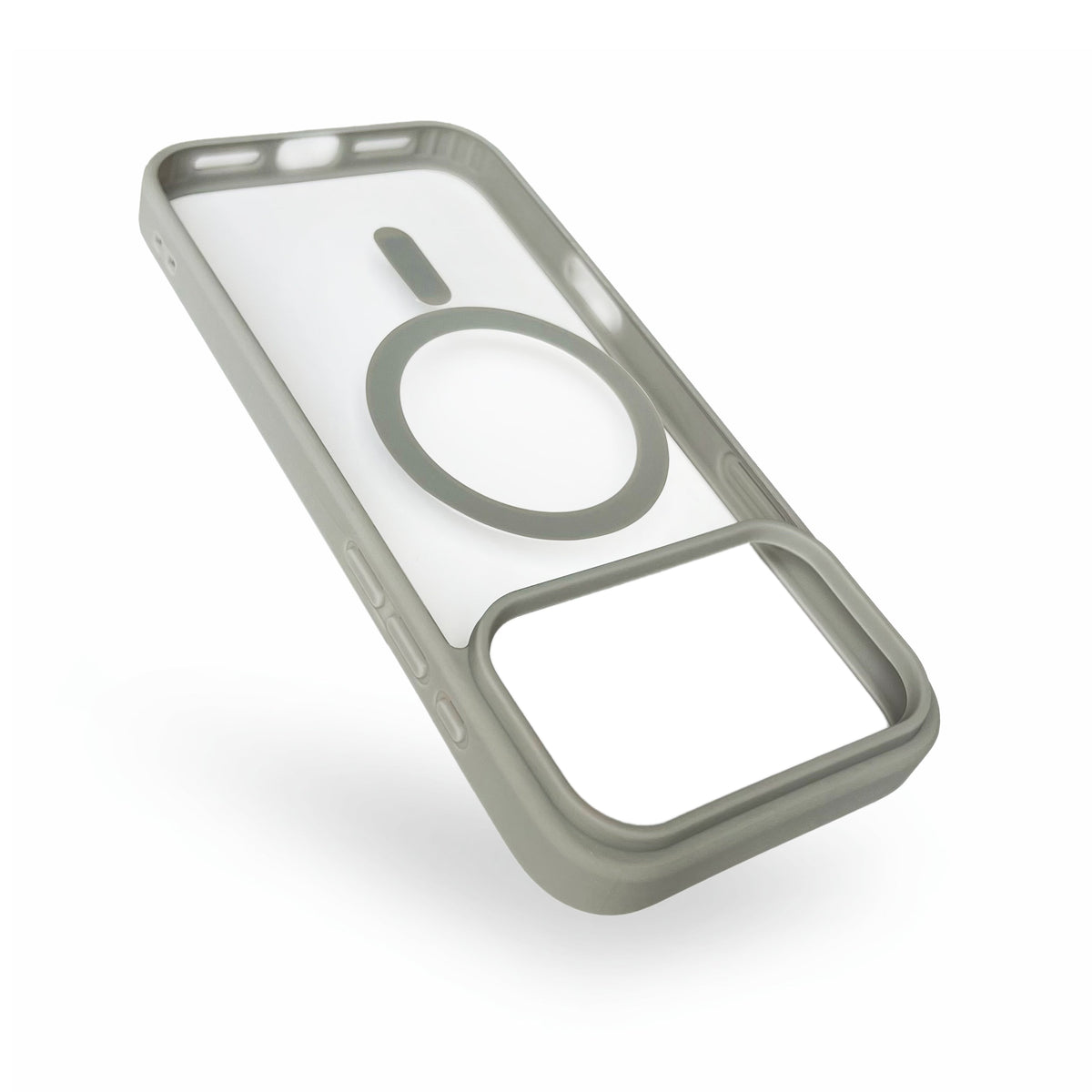 Apple iPhone 17 Pro Max Hoesje - Grijs - Bumper MagSafe Back Cover