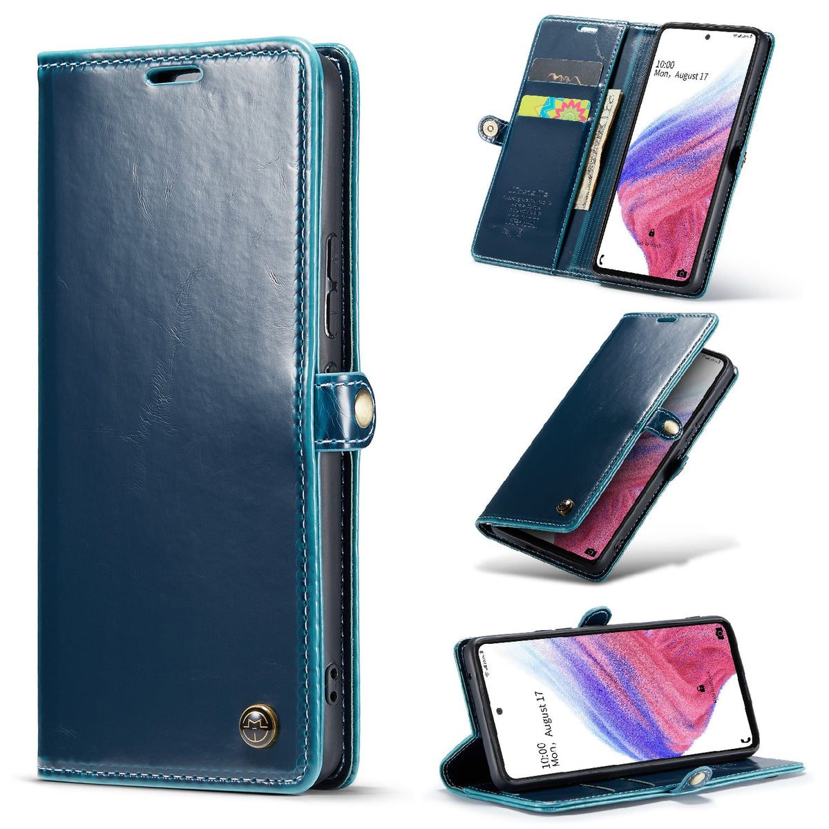 Samsung Galaxy A53 5G Hoesje - Emerald Green - Dunne Bookcase