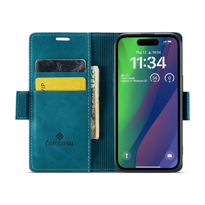 Apple iPhone 15 Plus Hülle - Emerald Green - Portemonnaie-MagSafe-Klapphülle mit Kartenfach