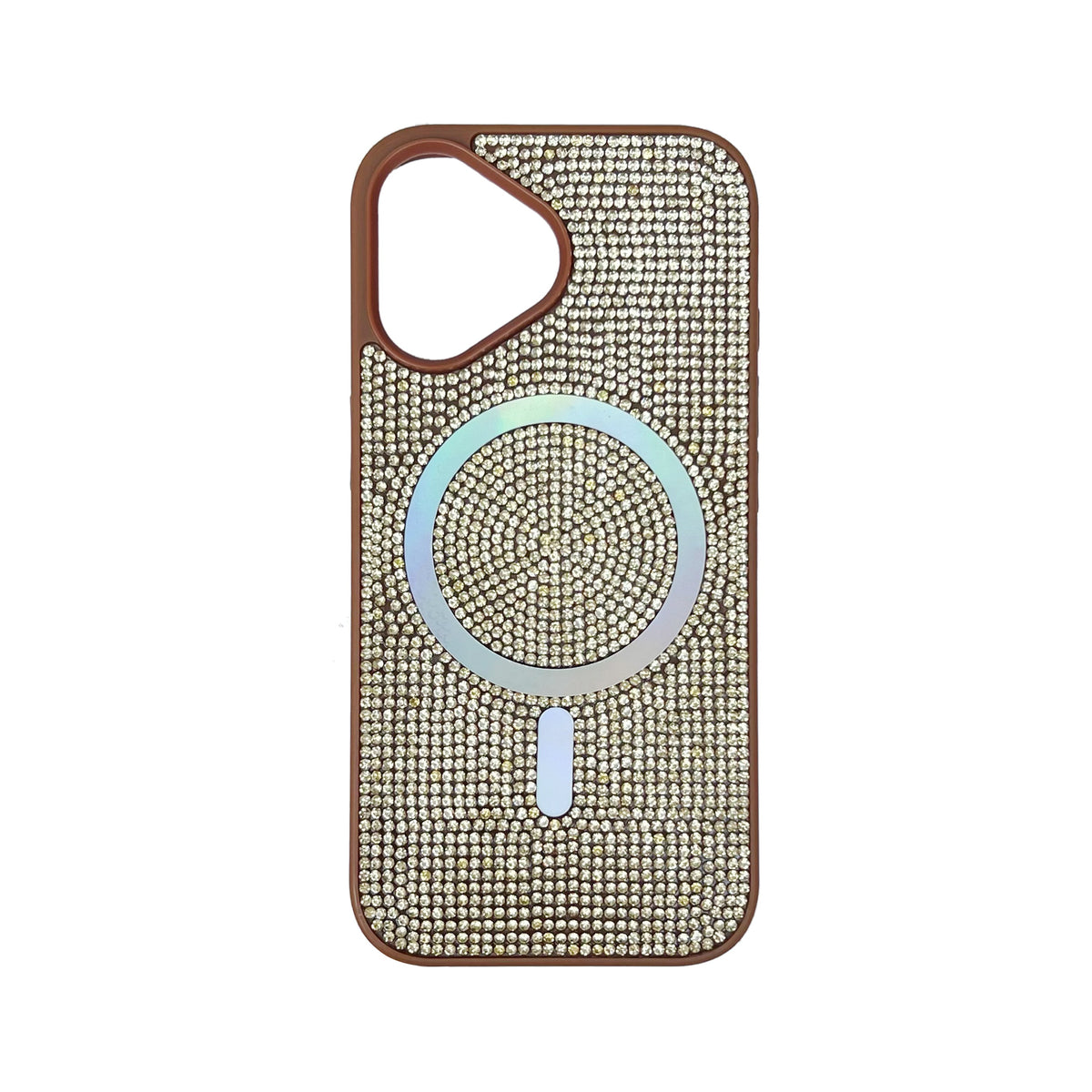 Apple iPhone 17 Case - Brown - Diamond Glitter MagSafe Back Cover