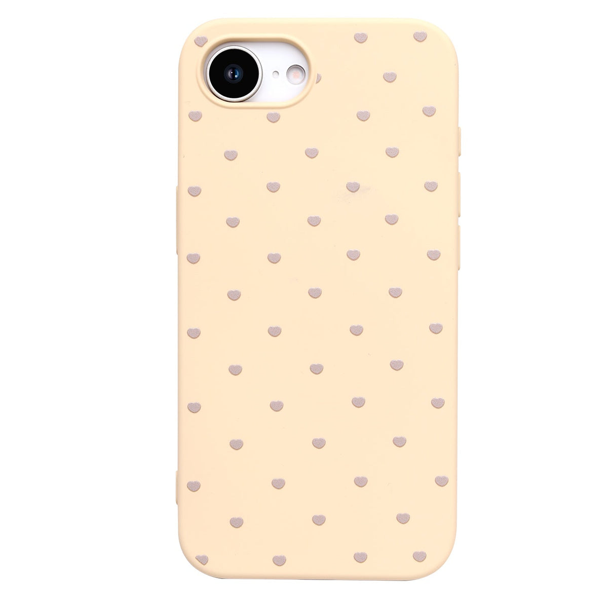 Apple iPhone 17e Hoesje - Geel - Hartjes Back Cover