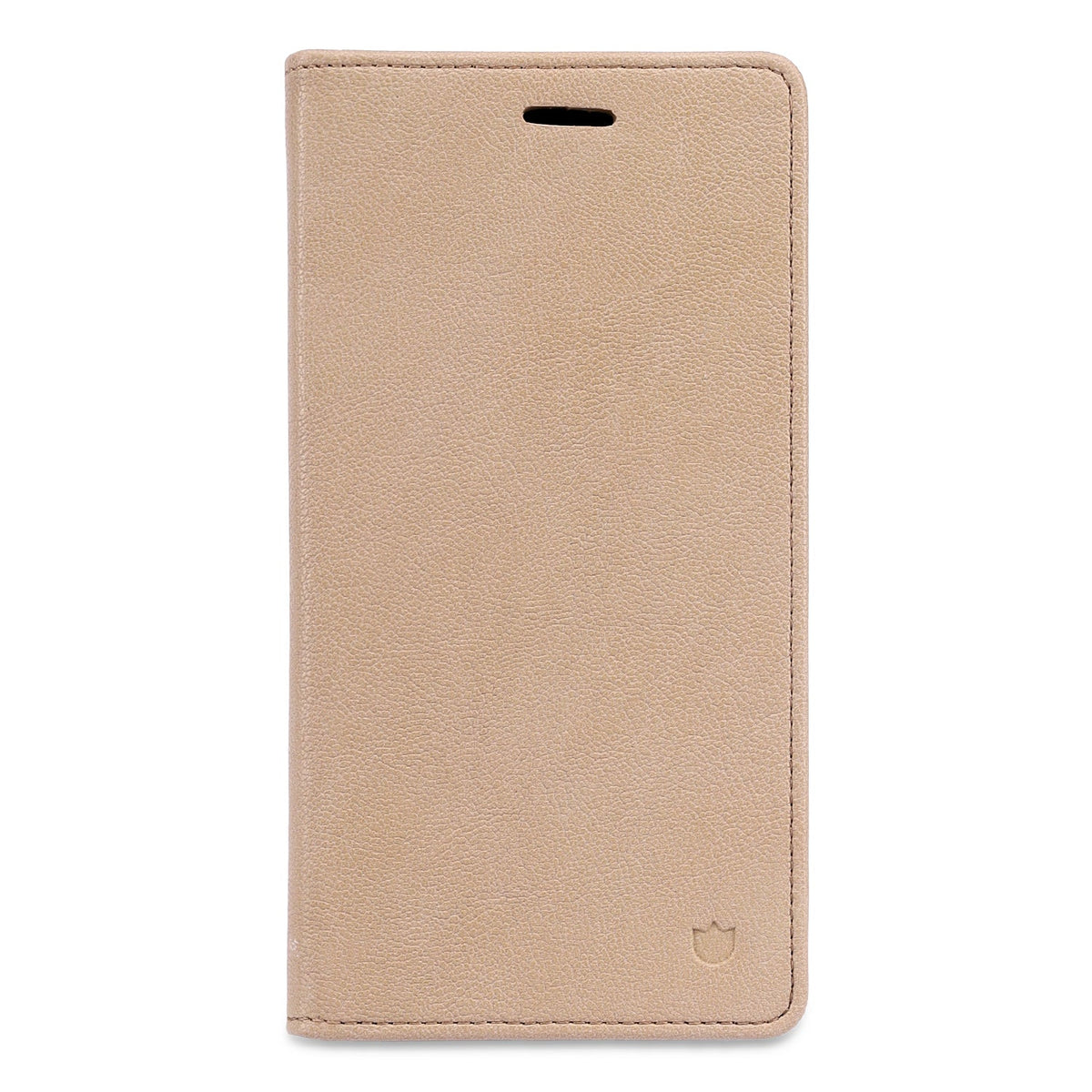 Apple iPhone 16 Hoesje - Soft Beige - Dunne Leather-look Back Cover