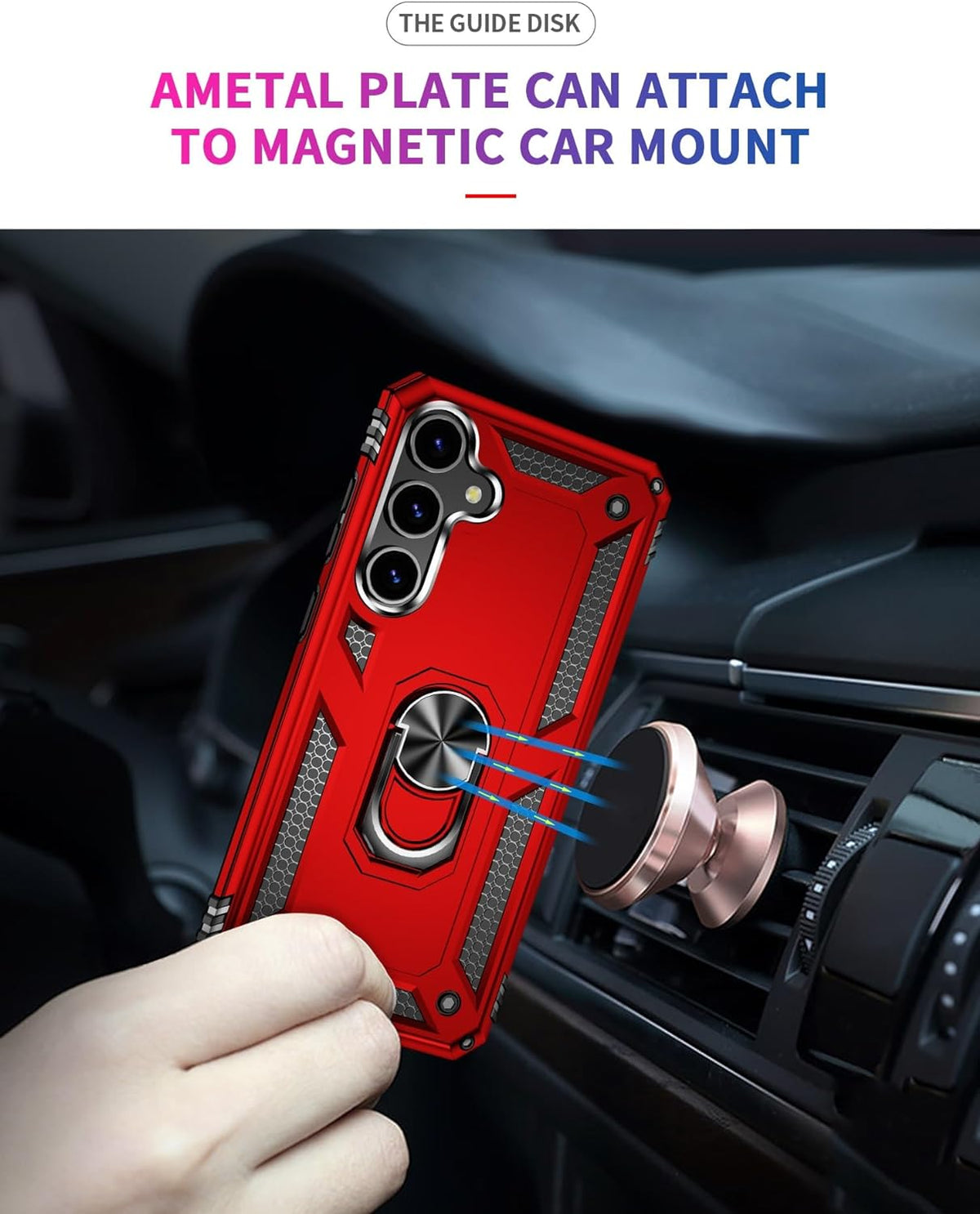 Samsung Galaxy S24 FE Hülle - Rot - Armor Kickstand Backcover