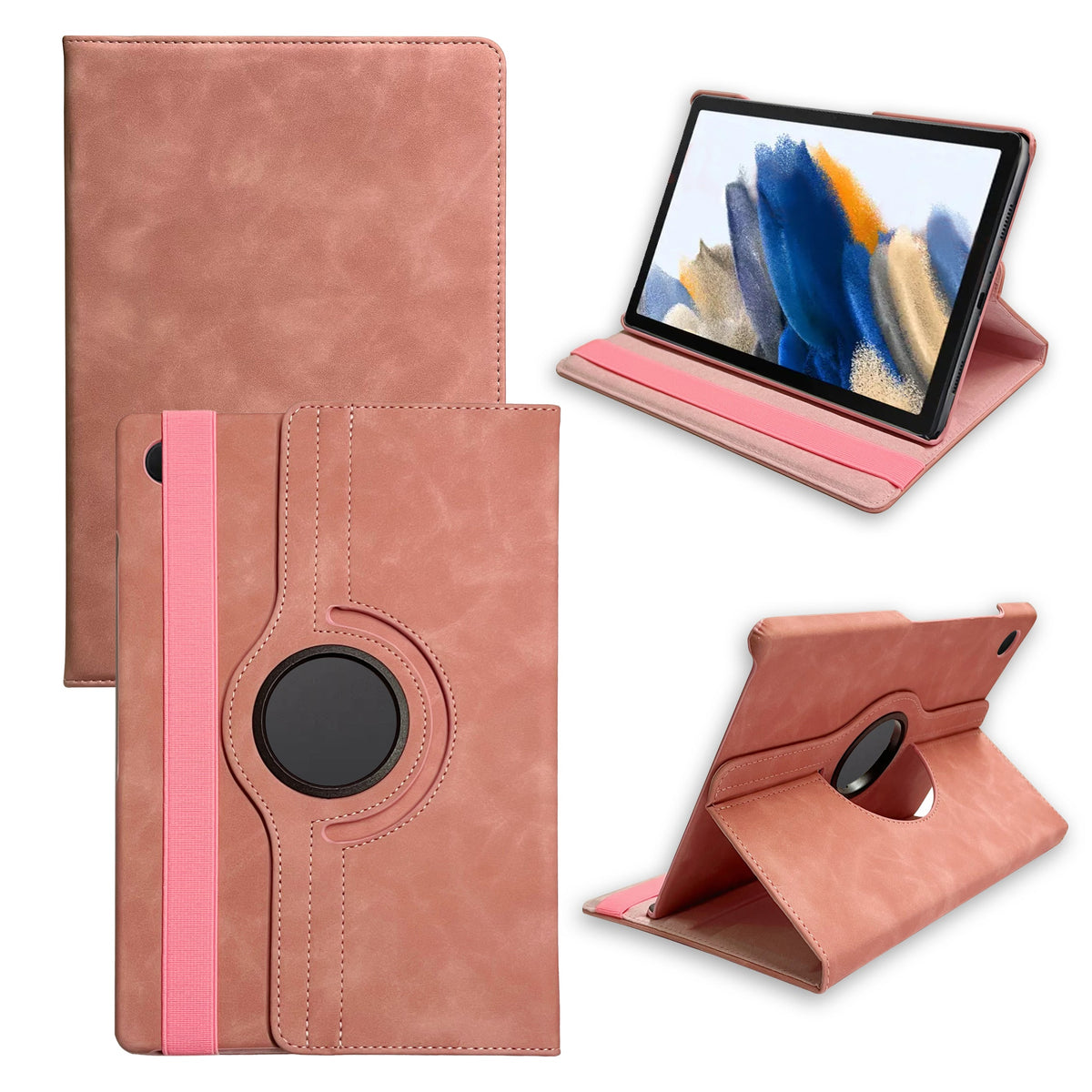 Samsung Galaxy Tab A9 Tablethoes - Pale Pink - Draaibare Bookcase