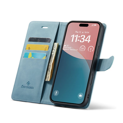 Apple iPhone 16 Plus Hoesje - Aqua Blue - 2 in 1 Bookcase