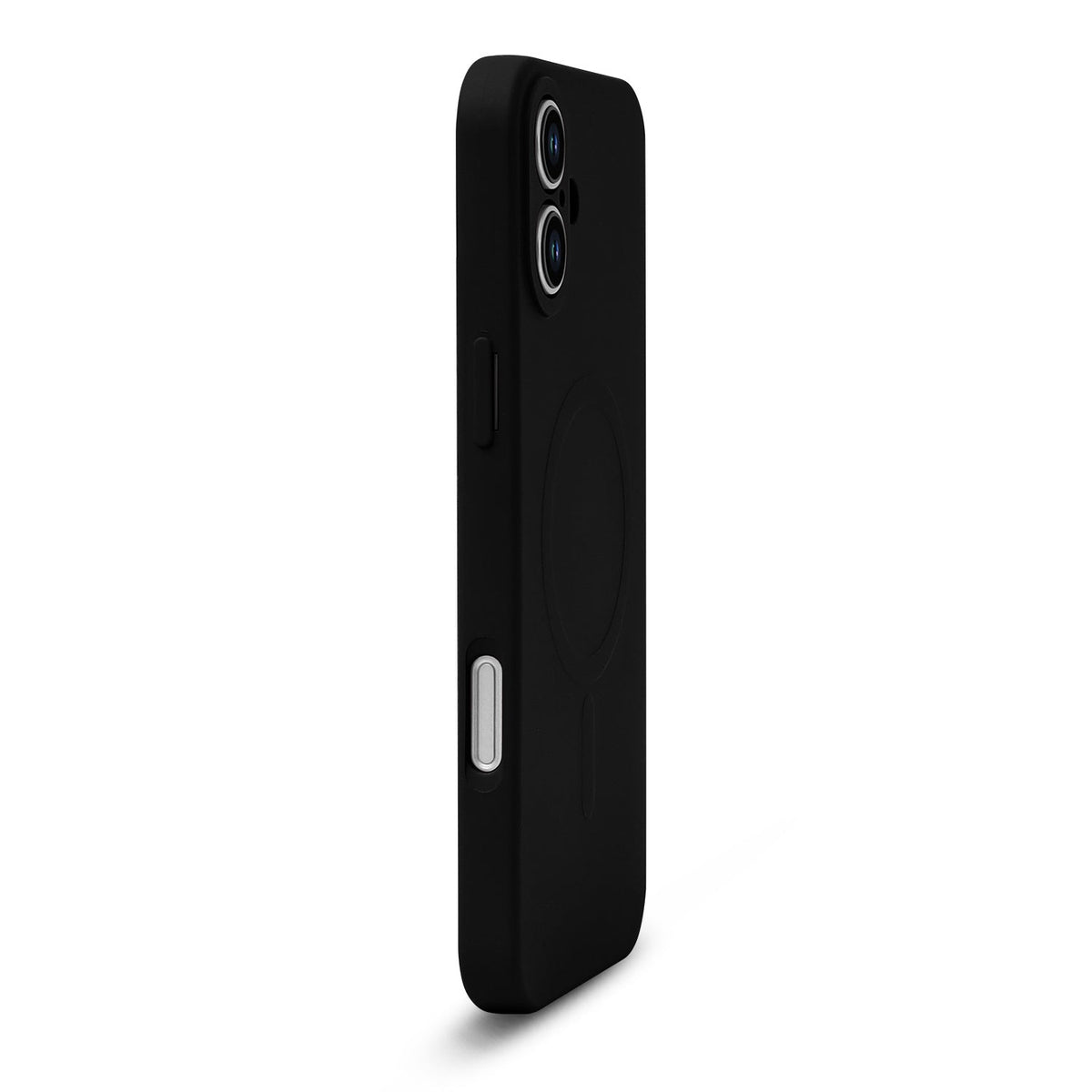 Apple iPhone 16 Plus Case - Black - Liquid Silicone MagSafe Back Cover with Magnetic Ring