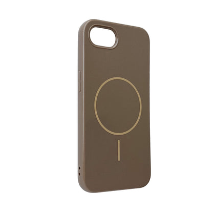 iPhone 16e Hoesje - Chocolate Brown - Glitter MagSafe Back Cover