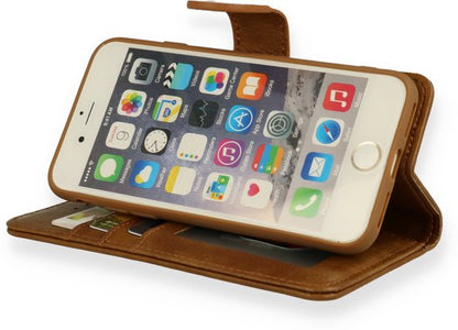 Apple iPhone SE (2020) Hoesje - Bruin - Luxe Bookcase