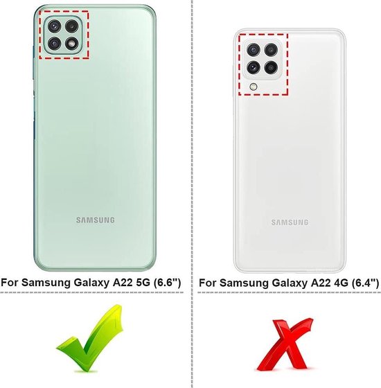 Samsung Galaxy A22 5G Hoesje - Transparant - Siliconen Back Cover