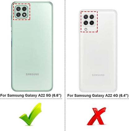 Samsung Galaxy A22 5G Hoesje - Transparant - Siliconen Back Cover