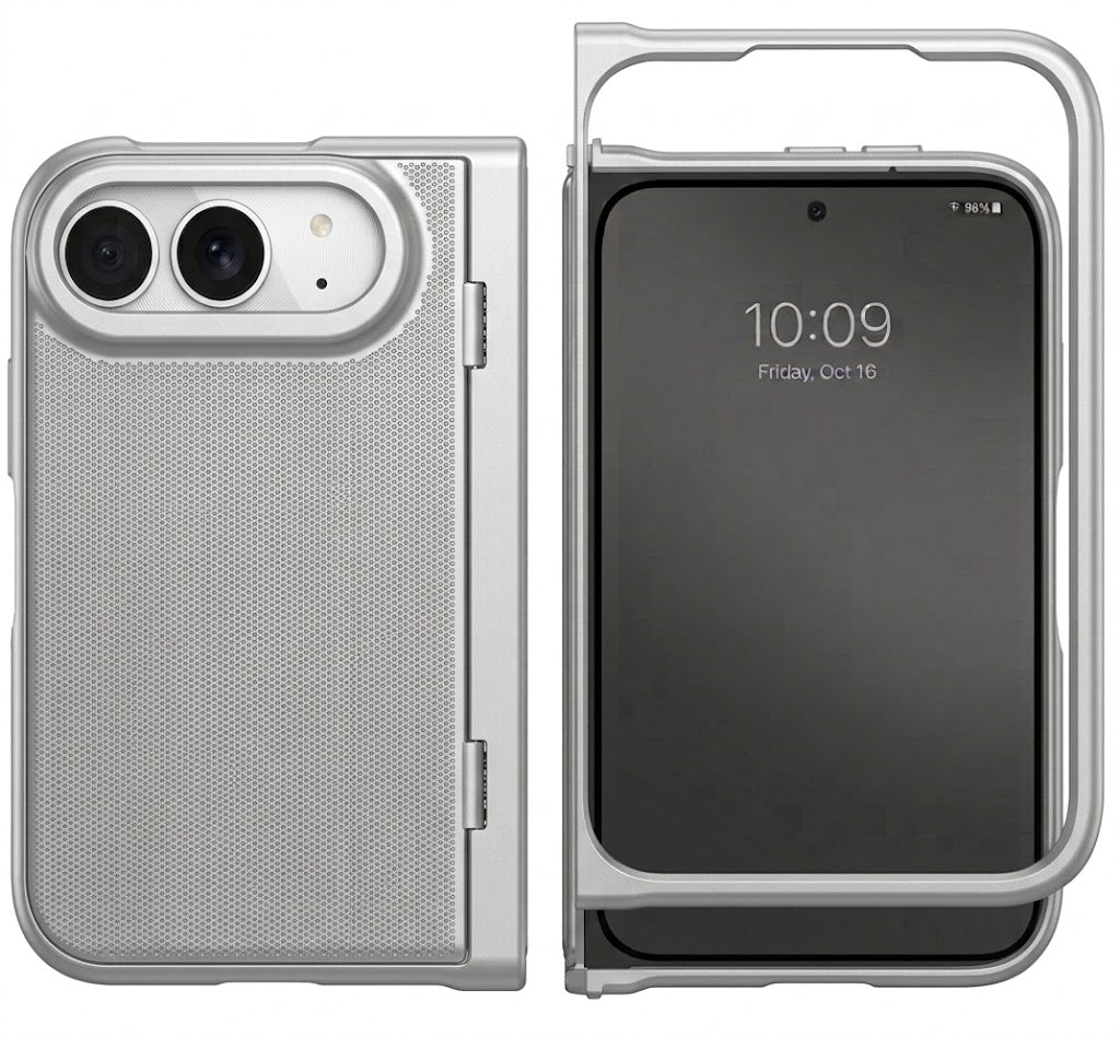 Apple iPhone Duo Hoesje - Zilver - Back Cover met Kickstand