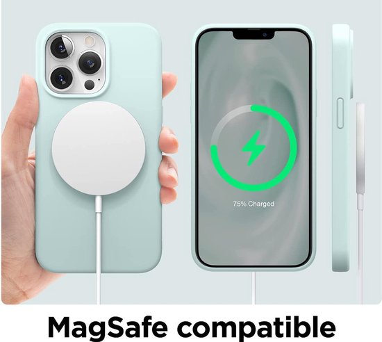 Apple iPhone 13 Pro Hoesje - Turquoise - Siliconen Back Cover