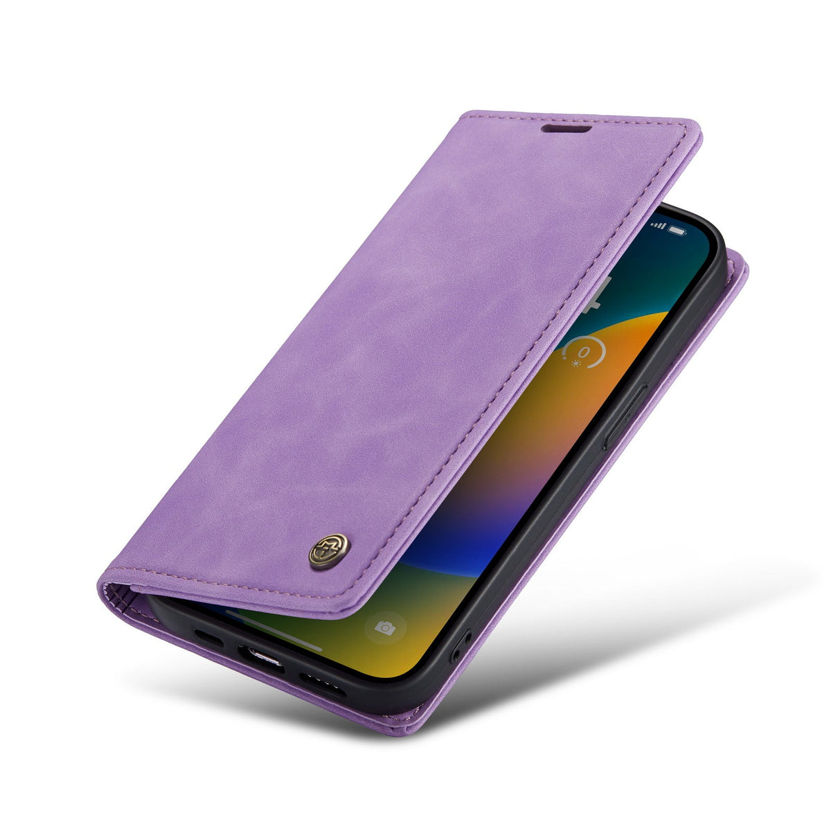 Apple iPhone 15 Pro Case - Bright Lila - Slim Wallet Case