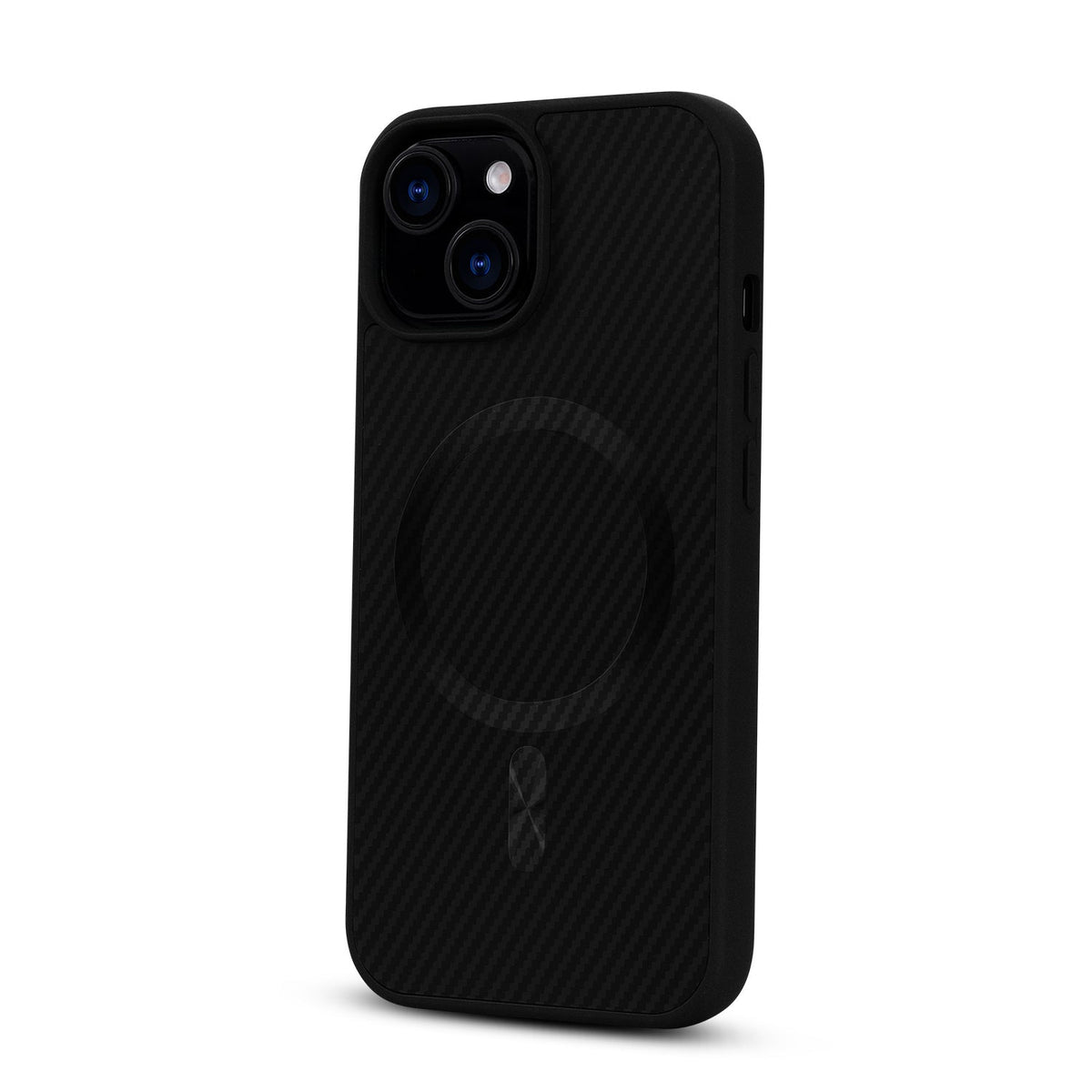 Apple iPhone 14 Hoesje - Zwart - Carbon MagSafe Back Cover