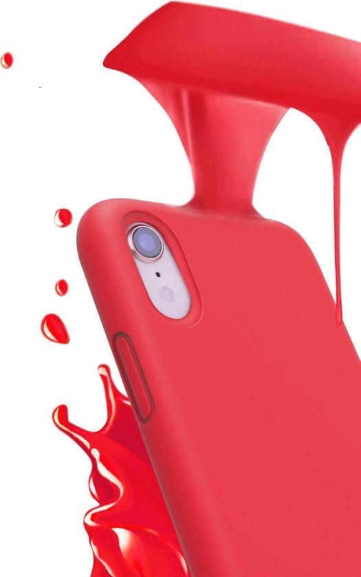 Apple iPhone XR Hoesje - Rood - Siliconen Back Cover