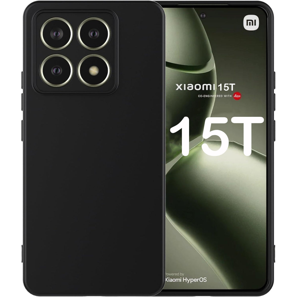 Xiaomi 15T Hoesje - Zwart - Siliconen Back Cover