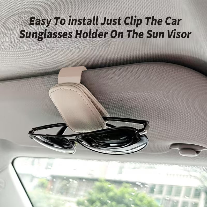 Casemania Car Sunglasses Holder 2 Pieces - Beige