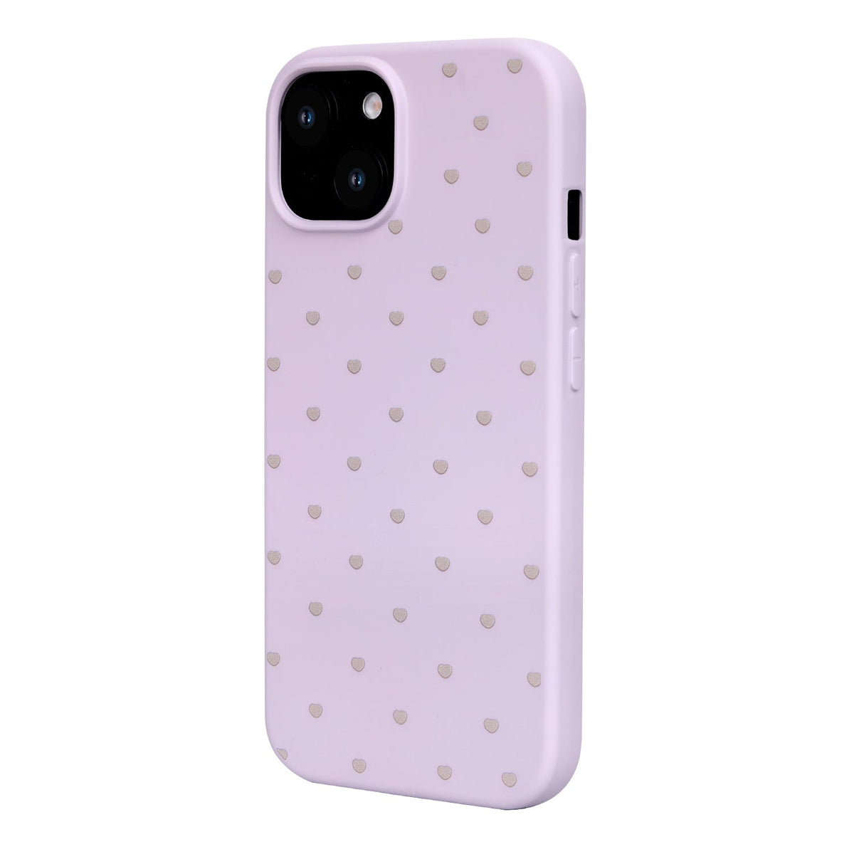 iPhone 13 Hoesje - Paars - Hartjes Back Cover