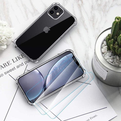 Apple iPhone 12 Mini Case - Clear - Shockproof Back Cover
