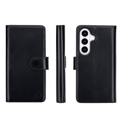 Samsung Galaxy A57 Case - Onyx Black - Genuine Leather 2-in-1 MagSafe Wallet Case